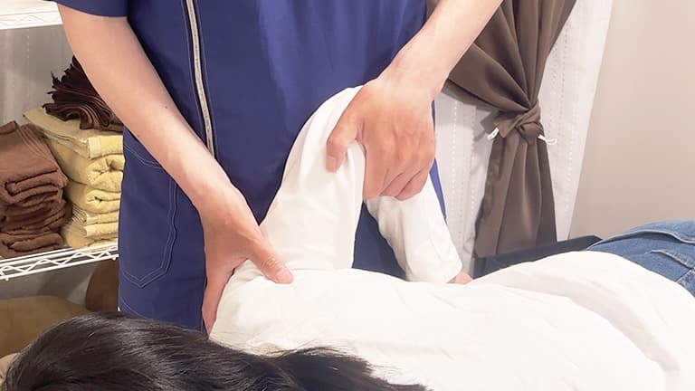 優しく丁寧なオールハンド施術