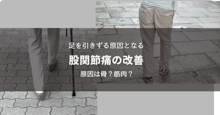 杖をつく足を引きずる股関節痛の原因とは？