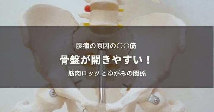 骨盤が開きやすい！腰痛の原因の○○筋