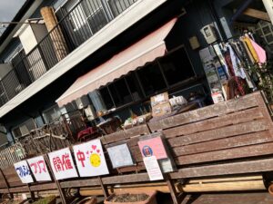 りらくマルシェではテラスでフリマ出店も